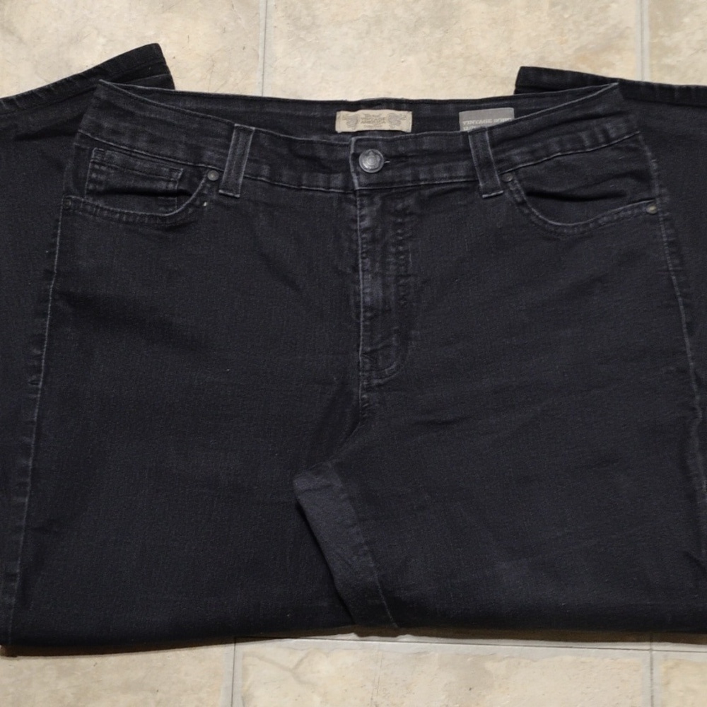 Nine West Women's Black Vintage  Boho Jeans